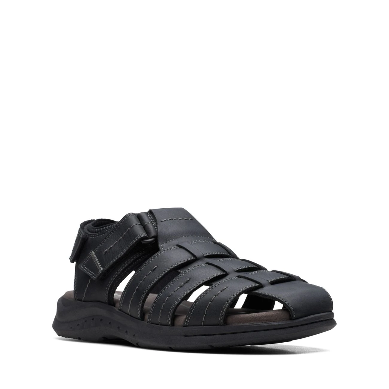 Clarks Walkford Fish Black Tumbled 4 Clarks Walkford Fish Black Tumbled - Image 2