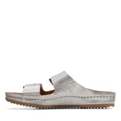 Clarks Brookleigh Sun Silver Leather -Clarks 26171857 W 5