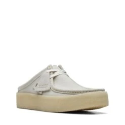 Clarks Wallabee Cup Lo Off White Suede -Clarks 26171996 W 2