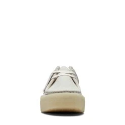 Clarks Wallabee Cup Lo Off White Suede -Clarks 26171996 W 3