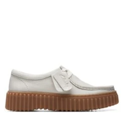 Clarks Torhill Bee Off White Leather