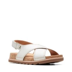 Clarks Yacht Cross White Leather -Clarks 26172155 W 2
