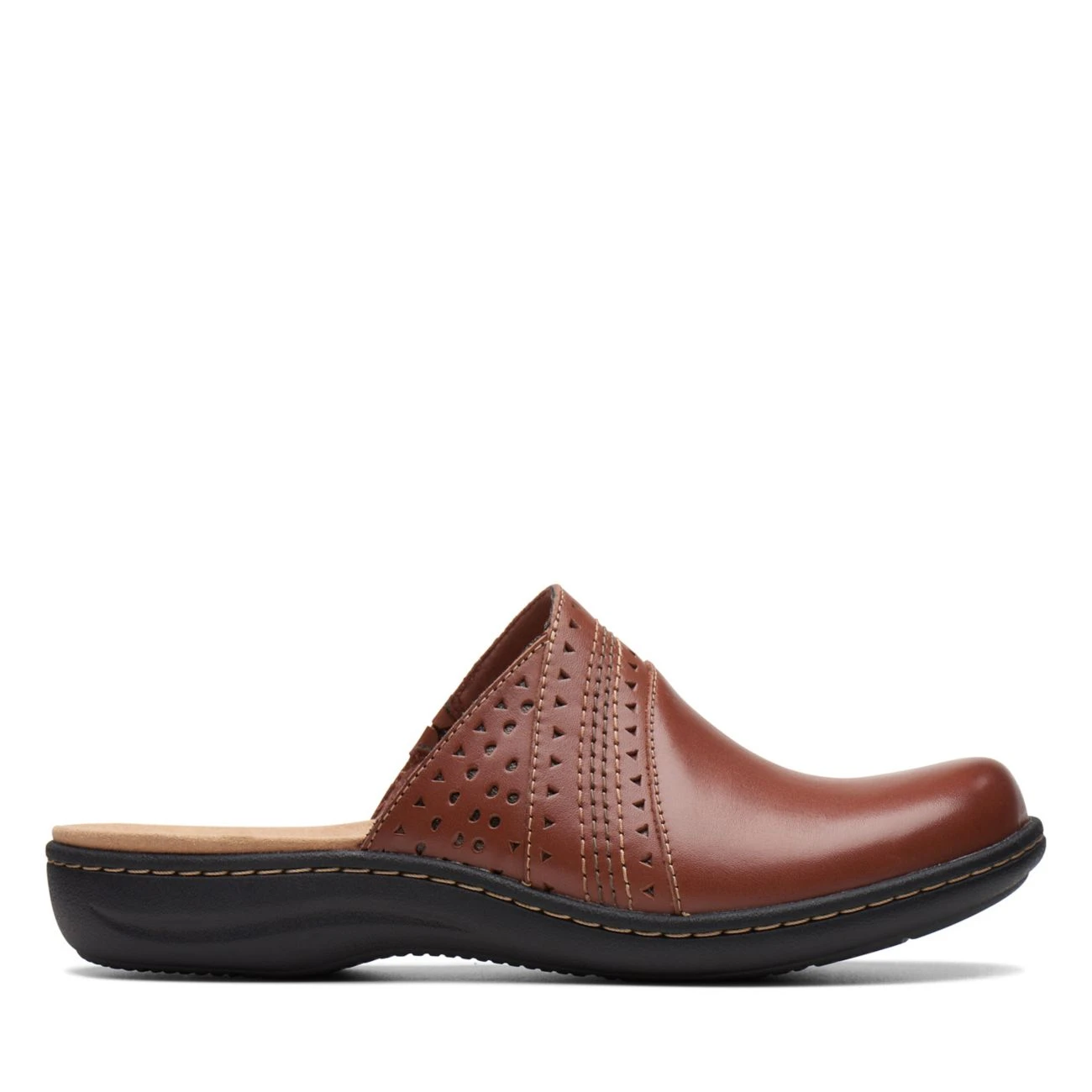 Clarks LAURIEANN EASE Dark Tan Leather 3 Clarks LAURIEANN EASE Dark Tan Leather