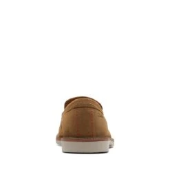 Clarks Atticus LT Slip Dark Sand Suede -Clarks 26172440 W 6