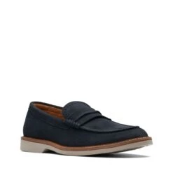 Clarks Atticus LT Slip Navy Suede -Clarks 26172441 W 2