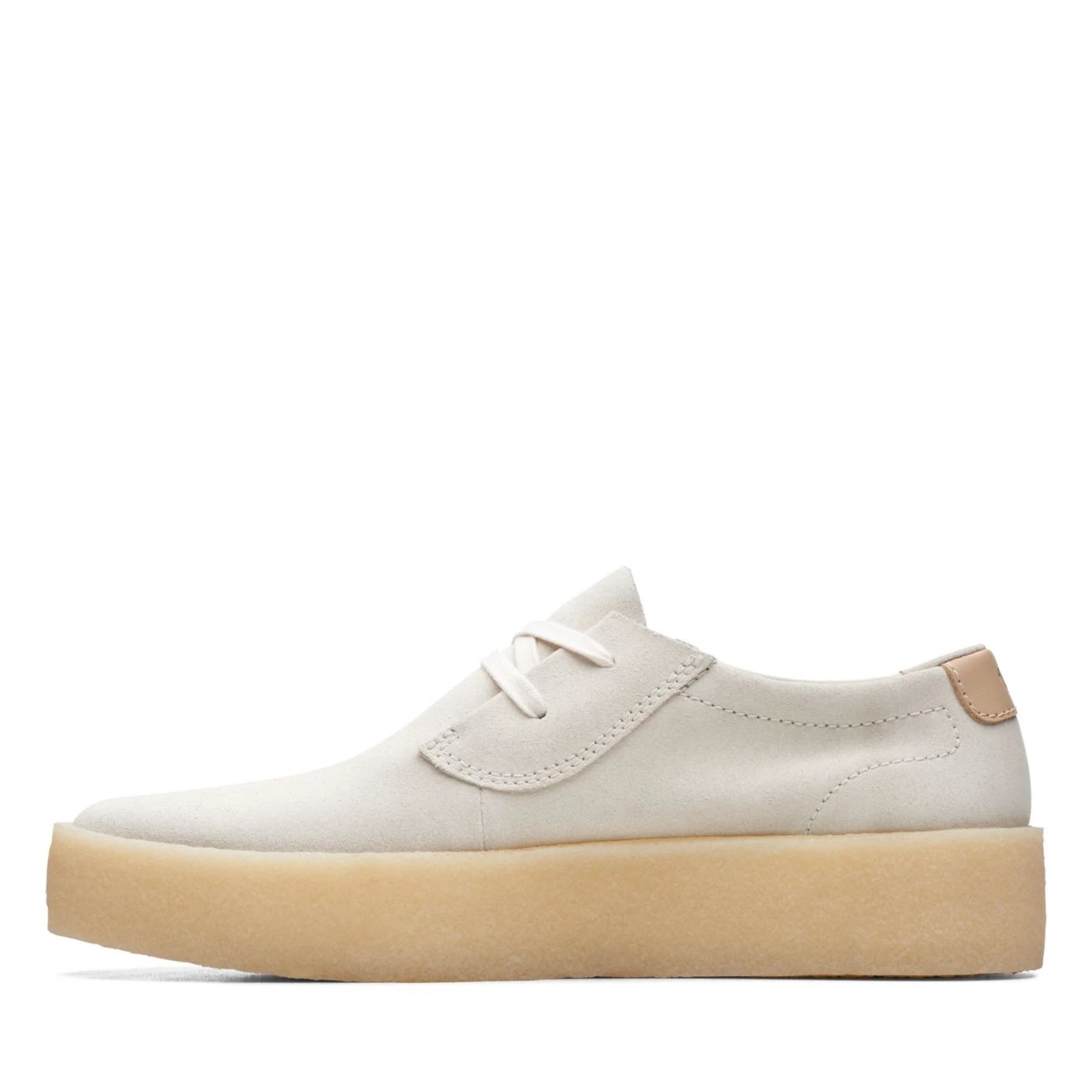 Clarks Ashcott Cup Off White Suede 7 Clarks Ashcott Cup Off White Suede - Image 5