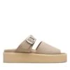 Clarks Crepe Slide Sand Suede -Clarks 26172568 W 1