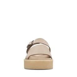 Clarks Crepe Slide Sand Suede -Clarks 26172568 W 3