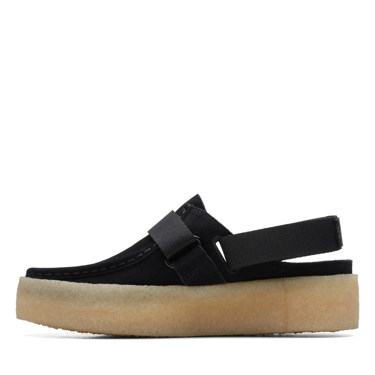 Clarks WallaCup Strap Black Suede 7 Clarks WallaCup Strap Black Suede - Image 5