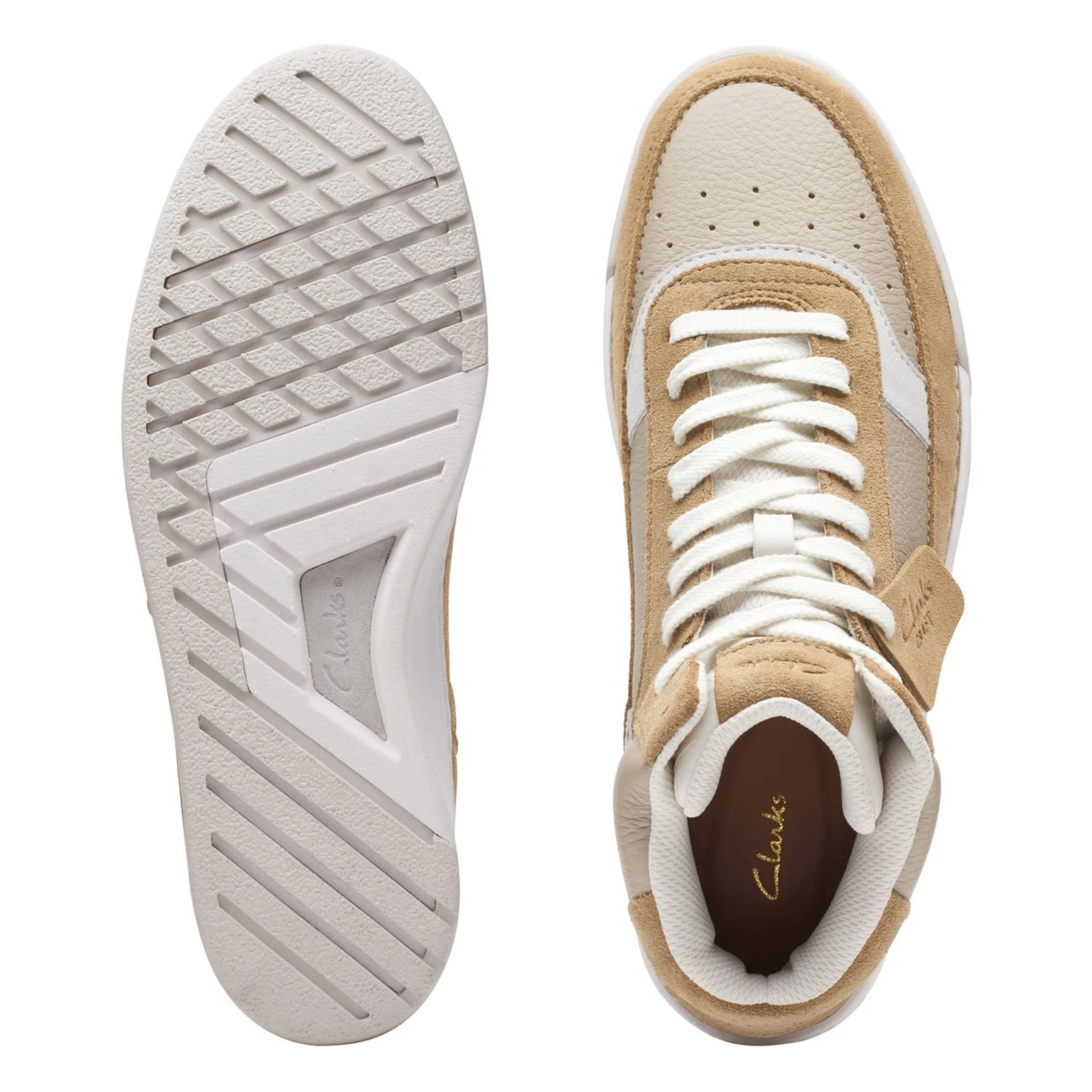 Clarks Craft Court Top Dark Sand Combi 9 Clarks Craft Court Top Dark Sand Combi - Image 7