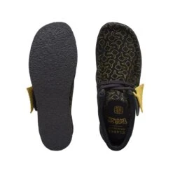 Clarks Wallabee Go Kid Black Suede -Clarks 26172689 W 7