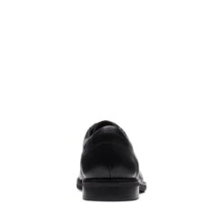 Clarks Un Hugh Cap Black Leather -Clarks 26172836 W 6