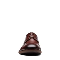 Clarks Un Hugh Cap Mahogany Leather -Clarks 26172837 W 3