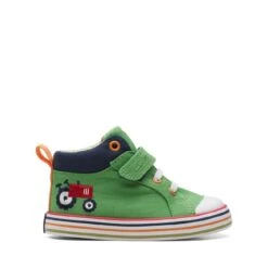 Clarks Foxing Tor Hi Toddler Green