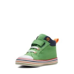 Clarks Foxing Tor Hi Toddler Green -Clarks 26173004 W 4