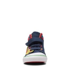 Clarks Foxing Tor Hi Toddler Navy Combination -Clarks 26173005 W 3
