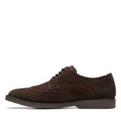 Clarks Atticus LT Limit Dark Brown Suede -Clarks 26173555 W 5