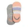 Clarks 2 Pack Liner Grey/Coral 2 Clarks 2 Pack Liner Grey/Coral -Clarks 26174838 W 1